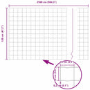 Euro Hejn 1,2 x 25 m PVC-belagt jern