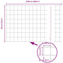 Euro Hejn 0,6 x 25 m PVC-belagt jern