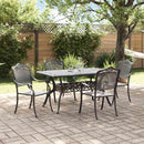 Have Spisebordssæt 5 pcs Sort Aluminium