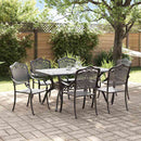 Have Spisebordssæt 7 pcs Sort Aluminium