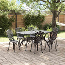 Have Spisebordssæt 7 pcs Sort Aluminium