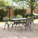 Have Spisebordssæt 5 pcs Sort Aluminium