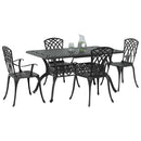 Have Spisebordssæt 5 pcs Sort Aluminium