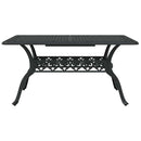 Have Spisebordssæt 7 pcs Sort Aluminium