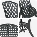 Have Spisebordssæt 5 pcs Sort Aluminium