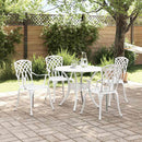 Have Spisebordssæt 5 pcs Hvid Aluminium