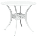 Have Spisebordssæt 5 pcs Hvid Aluminium