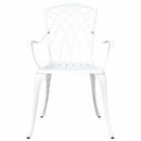 Have Spisebordssæt 5 pcs Hvid Aluminium