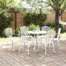 Have Spisebordssæt 7 pcs Hvid Aluminium