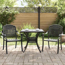 Havebord sæt 3 pcs Sort Gustt aluminium