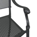 Havebord sæt 3 pcs Sort Gustt aluminium