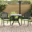 Havebord sæt 3 pcs Sort Gustt aluminium