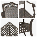 Havebord sæt 5 pcs Bronze Gustt aluminium