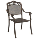 Havebord sæt 5 pcs Bronze Gustt aluminium