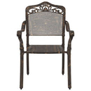 Havebord sæt 5 pcs Bronze Gustt aluminium