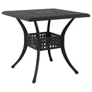Havebord sæt 5 pcs Sort Gustt aluminium