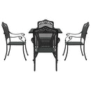 Havebord sæt 5 pcs Sort Gustt aluminium