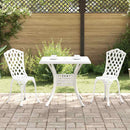 Havebord sæt 3 pcs Hvid Gustt aluminium