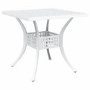 Havebord sæt 3 pcs Hvid Gustt aluminium