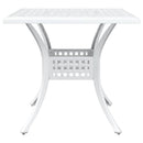 Havebord sæt 3 pcs Hvid Gustt aluminium
