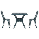 Havebord sæt 3 pcs Grøn Gustt aluminium