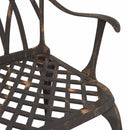 Havebord sæt 3 pcs Bronze Gustt aluminium
