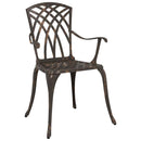 Havebord sæt 3 pcs Bronze Gustt aluminium