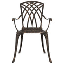 Havebord sæt 3 pcs Bronze Gustt aluminium
