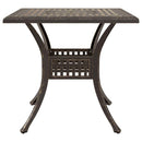 Havebord sæt 3 pcs Bronze Gustt aluminium