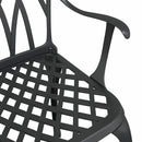 Havebord sæt 3 pcs Sort Gustt aluminium