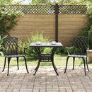 Havebord sæt 3 pcs Sort Gustt aluminium