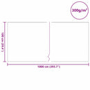 Damfleece Grå 1 x 10 m Polyester og Bomuld