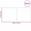 Damfleece Grå 1 x 50 m Polyester og Bomuld