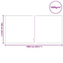 Damfleece Grå 1 x 10 m Polyester og Bomuld