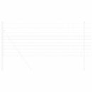 Vild Heg Hot Dip Galvaniseret 1000 x 100 x 0.18 cm Jern
