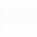 Vild Heg Hot Dip Galvaniseret 1000 x 120 x 0,18 cm Jern
