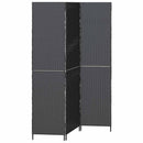Rumdeler Sort 146 x 180 cm polyrattan