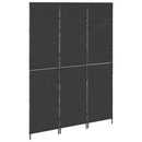 Rumdeler Sort 146 x 180 cm polyrattan