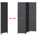 Rumdeler Sort 146 x 180 cm polyrattan