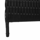 Rumdeler Sort 195 x 180 cm polyrattan