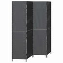 Rumdeler Sort 195 x 180 cm polyrattan