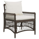 Have Stol med pude Brun 73 x 61 x 77 cm polyrattan