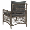 Have Stol med pude Grå 73 x 61 x 77 cm polyrattan