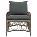 Have Stol med pude Grå 73 x 61 x 77 cm polyrattan