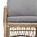 Have Stol med pude Beige 73 x 61 x 77 cm polyrattan