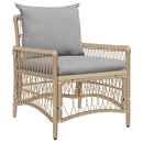 Have Stol med pude Beige 73 x 61 x 77 cm polyrattan