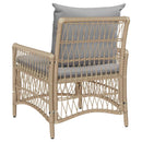Have Stol med pude Beige 73 x 61 x 77 cm polyrattan