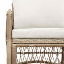 Have Stol med pude Beige 73 x 61 x 77 cm polyrattan