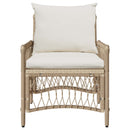Have Stol med pude Beige 73 x 61 x 77 cm polyrattan