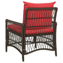 Have Stol med pude Brun 73 x 61 x 77 cm polyrattan